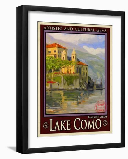 Lake Como Italy 2-Anna Siena-Framed Giclee Print