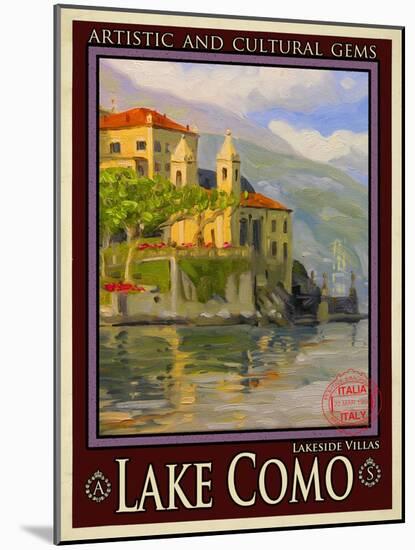 Lake Como Italy 2-Anna Siena-Mounted Giclee Print