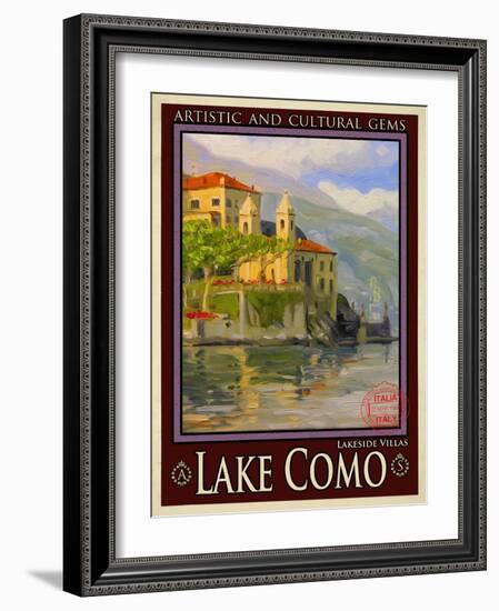 Lake Como Italy 2-Anna Siena-Framed Giclee Print