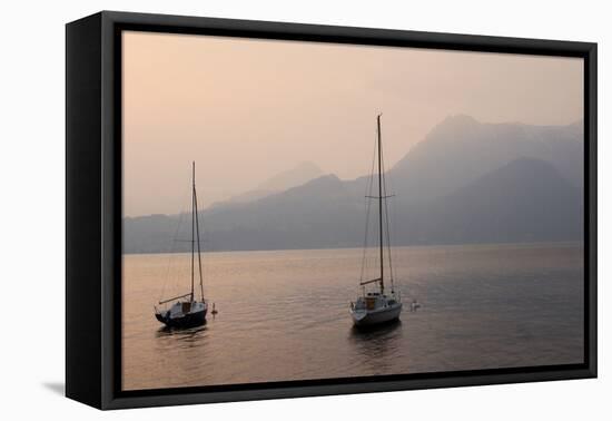 Lake Como Sailboats III-Rita Crane-Framed Premier Image Canvas