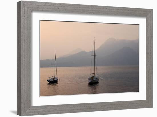 Lake Como Sailboats III-Rita Crane-Framed Photographic Print