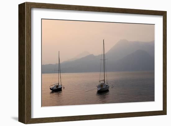Lake Como Sailboats III-Rita Crane-Framed Photographic Print