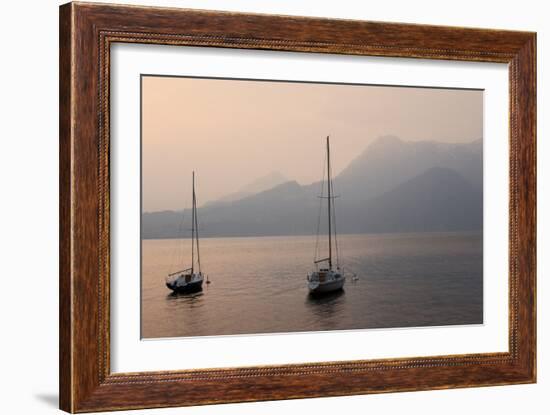 Lake Como Sailboats III-Rita Crane-Framed Photographic Print