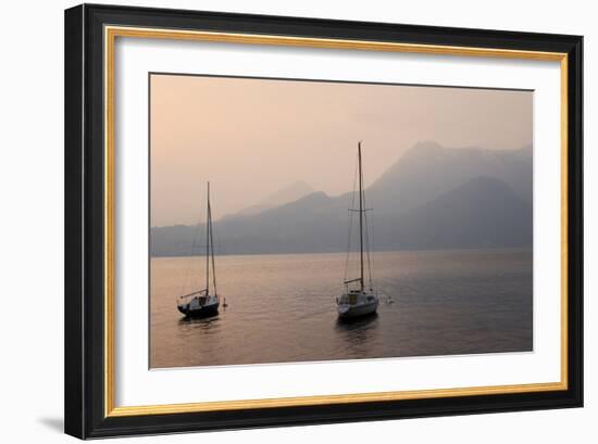 Lake Como Sailboats III-Rita Crane-Framed Photographic Print