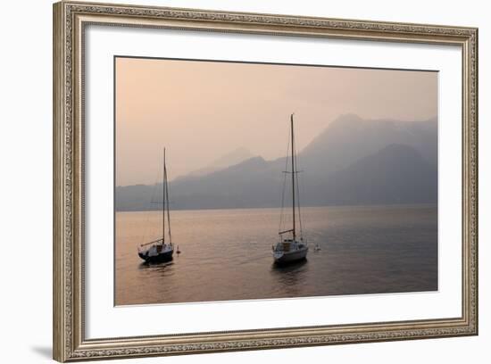 Lake Como Sailboats III-Rita Crane-Framed Photographic Print