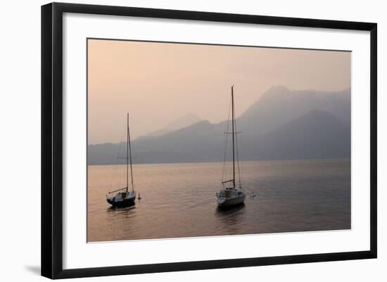 Lake Como Sailboats III-Rita Crane-Framed Photographic Print