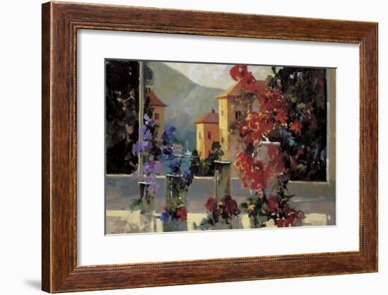 Lake Como View-Ted Goerschner-Framed Giclee Print