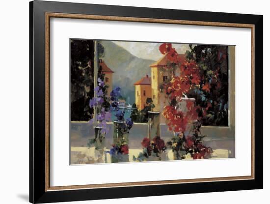 Lake Como View-Ted Goerschner-Framed Giclee Print