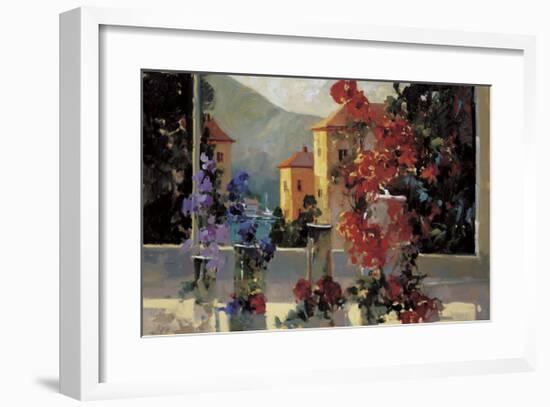 Lake Como View-Ted Goerschner-Framed Giclee Print