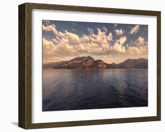 Lake Como Viewed from Bellagio at Dawn, Lombardy, Italy, Europe-Ian Egner-Framed Photographic Print