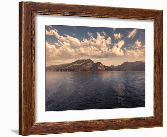 Lake Como Viewed from Bellagio at Dawn, Lombardy, Italy, Europe-Ian Egner-Framed Photographic Print