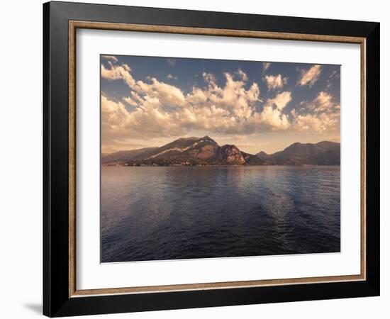 Lake Como Viewed from Bellagio at Dawn, Lombardy, Italy, Europe-Ian Egner-Framed Photographic Print