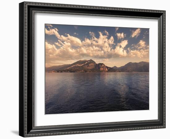 Lake Como Viewed from Bellagio at Dawn, Lombardy, Italy, Europe-Ian Egner-Framed Photographic Print