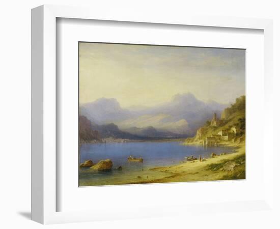 Lake Como with Boats, 1869-Carl Larsson-Framed Giclee Print