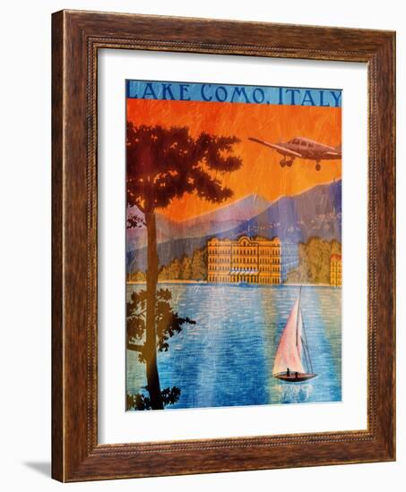 Lake Como-Jace Grey-Framed Art Print