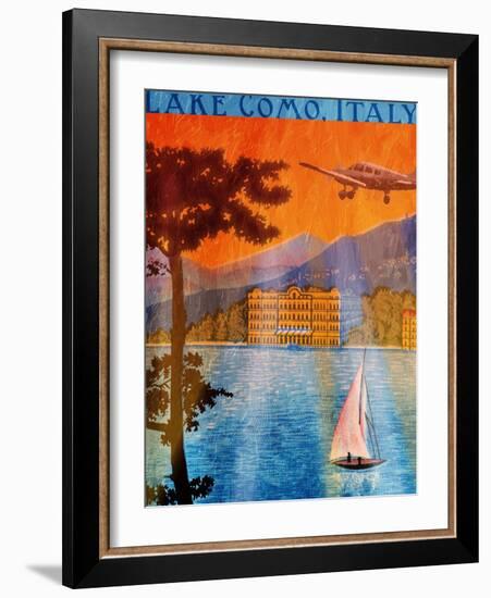 Lake Como-Jace Grey-Framed Art Print