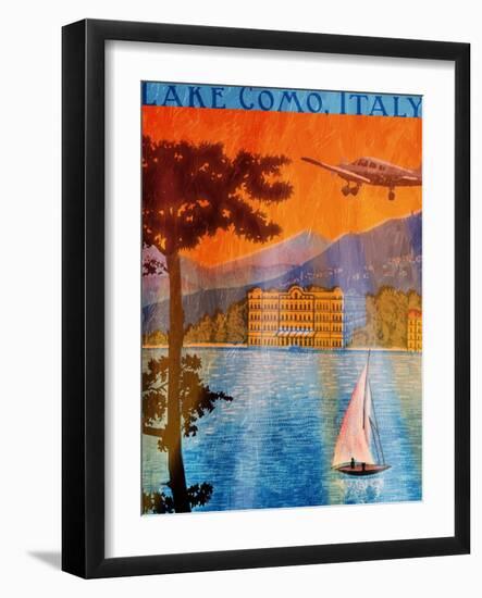 Lake Como-Jace Grey-Framed Art Print