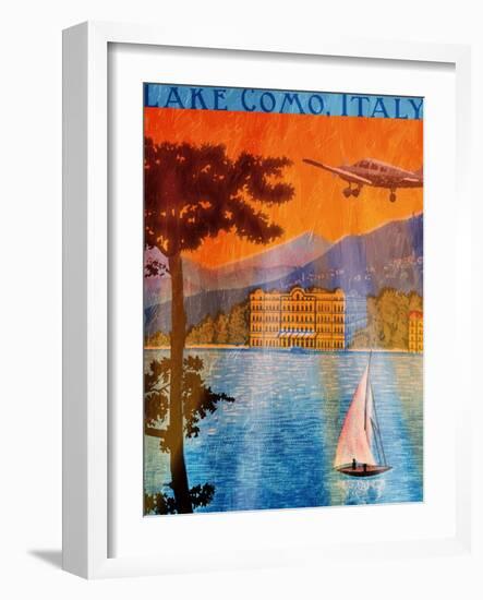 Lake Como-Jace Grey-Framed Art Print