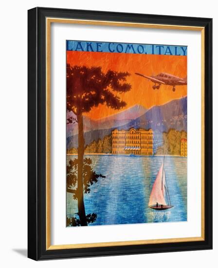 Lake Como-Jace Grey-Framed Art Print