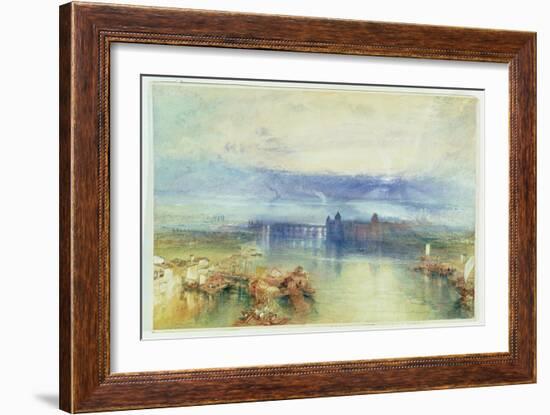 Lake Constance, 1842-J. M. W. Turner-Framed Giclee Print