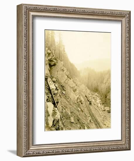 Lake Crescent Road, 1918-Asahel Curtis-Framed Giclee Print