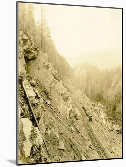 Lake Crescent Road, 1918-Asahel Curtis-Mounted Giclee Print