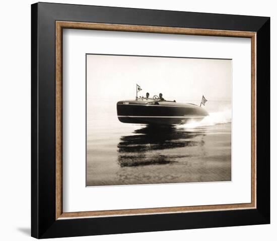 Lake Cruiser-Vintage Photography-Framed Art Print