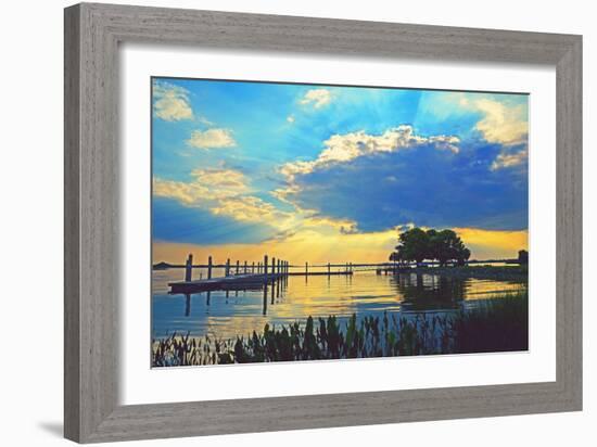 Lake Dora Sunset-Bruce Nawrocke-Framed Art Print