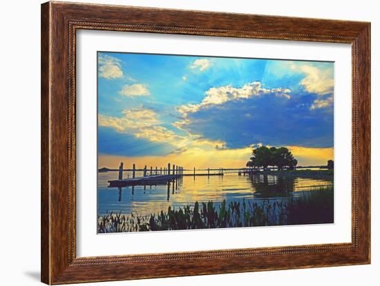 Lake Dora Sunset-Bruce Nawrocke-Framed Art Print