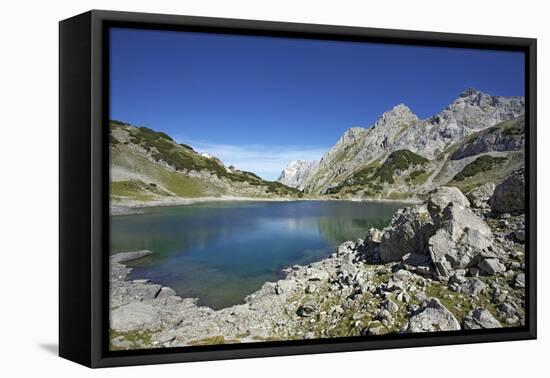 Lake Drachensee with V.L. Coburger HŸtte (Alpine Hut-Uwe Steffens-Framed Premier Image Canvas