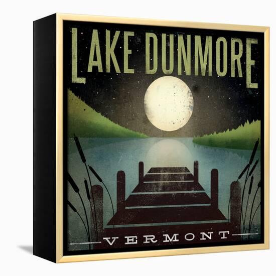 Lake Dunmore Dock-Ryan Fowler-Framed Stretched Canvas