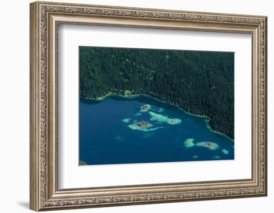 Lake Eibsee from Above-By-Framed Photographic Print