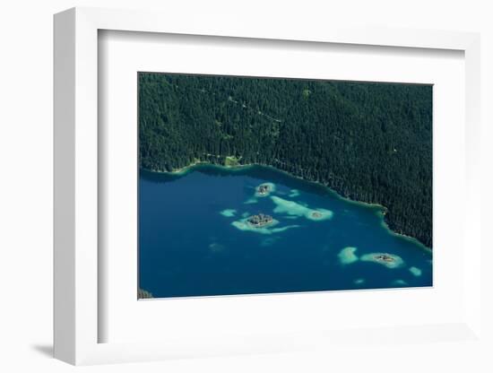 Lake Eibsee from Above-By-Framed Photographic Print