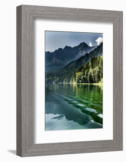 Lake Eibsee with 'Zugspitze'-null-Framed Photographic Print