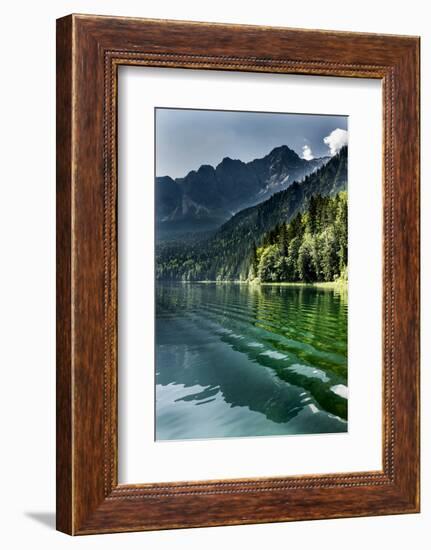 Lake Eibsee with 'Zugspitze'-null-Framed Photographic Print