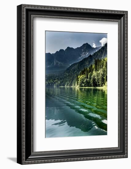 Lake Eibsee with 'Zugspitze'-null-Framed Photographic Print