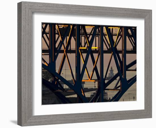 Lake Erie, Cleveland, Ohio, USA-Alan Copson-Framed Photographic Print