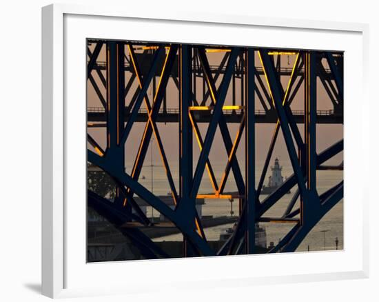 Lake Erie, Cleveland, Ohio, USA-Alan Copson-Framed Photographic Print