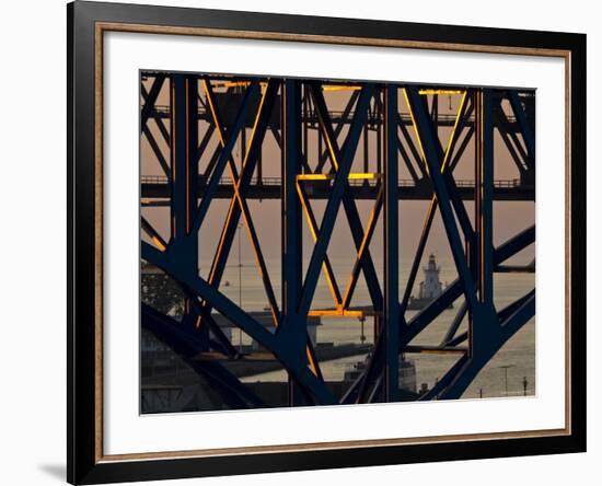 Lake Erie, Cleveland, Ohio, USA-Alan Copson-Framed Photographic Print