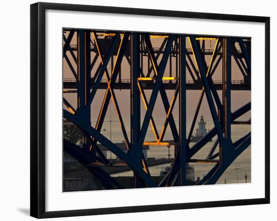 Lake Erie, Cleveland, Ohio, USA-Alan Copson-Framed Photographic Print