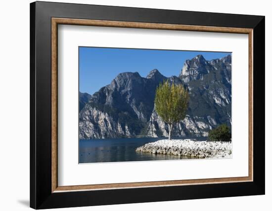 Lake Garda, Torbole, Beach, Trentino, Italy, Mountain Lake, Holiday Region, Relaxing, Vacation-Frank Fleischmann-Framed Photographic Print