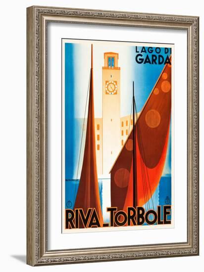 Lake Garda-Giuseppe Riccobaldi-Framed Art Print