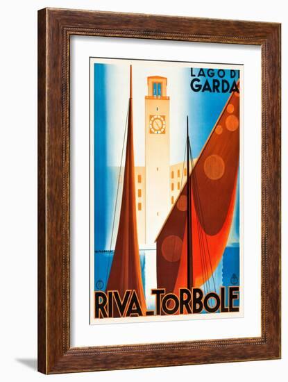 Lake Garda-Giuseppe Riccobaldi-Framed Art Print