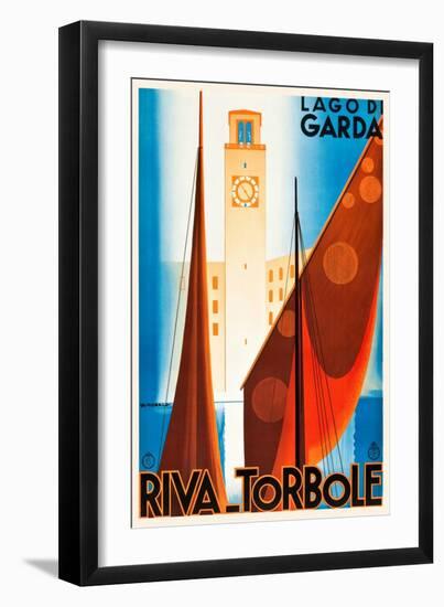 Lake Garda-Giuseppe Riccobaldi-Framed Art Print