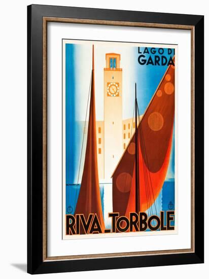 Lake Garda-Giuseppe Riccobaldi-Framed Art Print