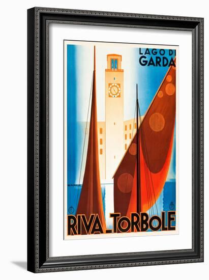 Lake Garda-Giuseppe Riccobaldi-Framed Art Print