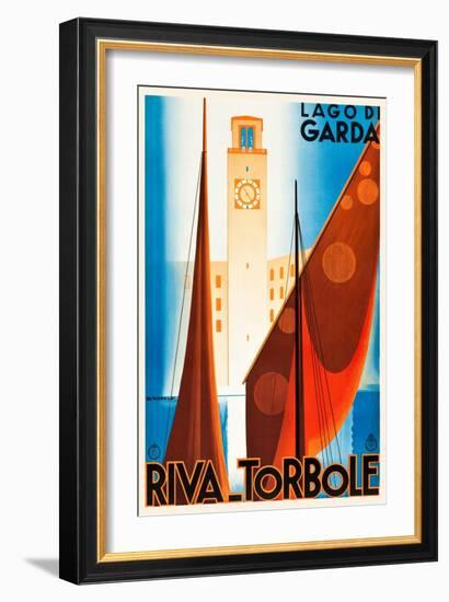 Lake Garda-Giuseppe Riccobaldi-Framed Art Print