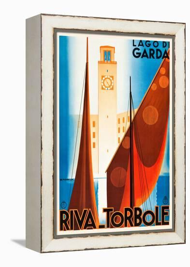 Lake Garda-Giuseppe Riccobaldi-Framed Stretched Canvas