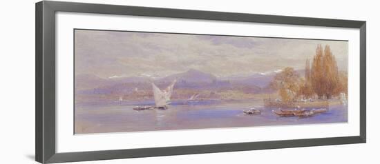 Lake Geneva, 19Th Century (Watercolour)-Myles Birket Foster-Framed Giclee Print