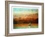 Lake Geneva at Sunset-Gustave Courbet-Framed Giclee Print